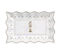 ROYAL NUTCRACKER Plat de service Cake Rectangulaire Etoile Porcelaine
