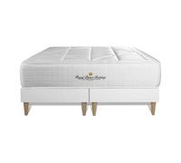 Ensemble matelas ressorts ensaches + memoire de forme maxi epaisseur Windsor 180x200 double sommier