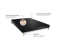 Royal palace bedding Sommier tapissier - Noir