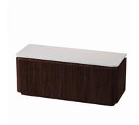 Royal Plaza Terra Edge Ensemble meuble de salle de bains - 120x44.7x46cm - plan de toilette en solid surface blanc mat - 2 tiroirs - châtaignier (noyer) SW1449115/SW1174121
