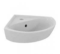 Royal Plaza Vito 2.0 Lave-mains d'angle avec trou de robinet et trop-plein 34x34cm céramique Blanc E872701