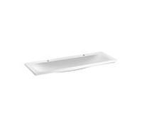 Royal Reflex double KEUCO Royal Reflex 34082311302 fonte minérale, 130 x 3 x 49 cm, sans trop-plein, blanc