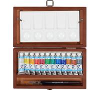 Royal Talens 20840112 ROYAL TALENS Kit de boîtes en bois Van Gogh Aquarelle, lot de 12