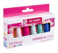 ROYAL TALENS Acrylique Art Creation Caribbean Set, 6 x 12 ml