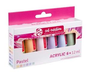 ROYAL TALENS Acrylique Art Creation Pastel Set, 6 x 12 ml