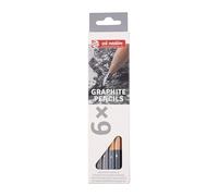 ROYAL TALENS Etui de 6 Crayons Graphite Art Creation Corps Rond HB, B, 2B, 4B, 6B, 8B