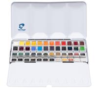 ROYAL TALENS peinture à l'aquarelle Van Gogh, set de 48 pièces en étui métallique