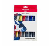 Royal Talens Peinture Acrylique Amsterdam Set (12x20ml) - Paysage Urbain Des Nuances, Des , Des Fournitures D'art