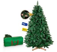 Royal Trees Sapin de Noël artificiel 180 cm - Pin sylvestre artificiel, sapin de Noël réaliste avec 556 pointes, grand pin dense incl. support en bois stable et sac de rangement pratique