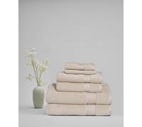 Royal Velvet Signature - Lot de 6 Serviettes Unies en Coton Ivoire, Ensemble de 6 pièces, Serviettes à thème uni, pour Homme et Femme, certifié Oeko-TEX