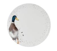 Royal Worcester Wrendale Assiettes coupées individuelles, 26,5 cm, 4 designs - Lièvre, écureuil et canard - White Plate Duck