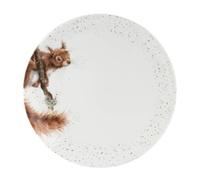 Royal Worcester Wrendale Assiettes coupées individuelles, 26,5 cm, 4 designs - Lièvre, écureuil et canard - White Plate Squirel