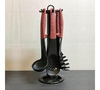Set d'ustensiles de cuisine 7 pièces Rouge Royalty Line RLU06 Rouge