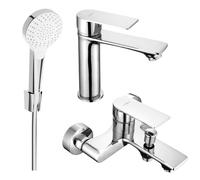 Royo R05 Mélangeur lavabo et baignoire avec accessoires, chrome (72203R05-00)
