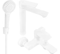 Royo R40 Mélangeur lavabo et baignoire avec accessoires, blanc (72213R40-20)