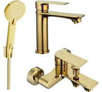 Royo R40 Mélangeur lavabo et baignoire avec accessoires, or (72203R40-50)