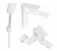 Royo R62 Mélangeur lavabo et baignoire avec accessoires, blanc (72203R62-20)