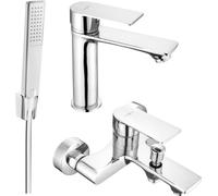Royo R72 Mélangeur lavabo et baignoire avec accessoires, chrome (72203R72-00)