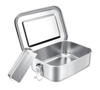 Royouzi Boîte à Lunch En Acier Inoxydable Avec 2 Compartiments | Boîte à Lunch à Cloison Mobile étanche 850 Ml, BoîTes à Lunch En MéTal éCologique Et Sans Bpa Pour Adultes Et Enfants