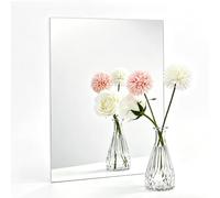 ROYUEXT Feuille de miroir en acrylique - 40 x 30 cm - Autocollant et flexible - Pour salle de bain, chambre à coucher, porte d'ardrobe, salle de sport, vestiaire