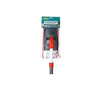 ROZENBAL Balai à Plat Housse Microfibre lavante et dégraissante Manche télescopique Long Max 1,30 m, tournant Embout Brosse et serpillère, Multicolore, Unique