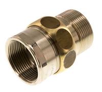 Rp 1 1/2'' x R 1 1/2'' F/M Raccord double en laiton 3 pièces avec joint conique 16 Bar