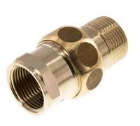 Rp 3/4'' x R 3/4'' F/M Raccord double en laiton 3-pièces avec joint plat 16 Bar