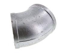 Rp 3'' Fonte zinguée Raccord coudé à 45 degrés 25 Bar