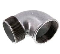 Rp 3'' x R 3'' F/M Fonte zinguée Raccord coudé à 90 degrés 25 Bar