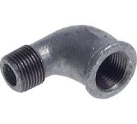 Rp 4'' x R 4'' F/M Fonte zinguée Raccord coudé à 90 degrés 25 Bar