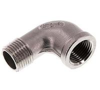 Rp 4'' x R 4'' F/M Raccord coudé 90 deg en acier inoxydable 16 Bar