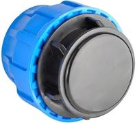 RP RIEGOPRO - Bouchon de bout en polyéthylène | Fermeture pour tuyaux d’irrigation et d’eau | Raccord PE haute résistance (1 pièce, 63 mm)