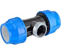 RP RIEGOPRO - Filetage femelle PE avec sortie renforcée pour tuyaux d'eau et d'irrigation | Fitting PE haute pression | Joints sûrs pour jardin, potager et agriculture (1 unité, 32 mm - 1")