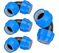 RP Riegopro Lot de 4 raccords en polyéthylène haute pression pour jardin, potager et agriculture 25 mm