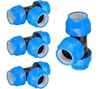 RP Riegopro Lot de 4 raccords en polyéthylène haute pression pour jardin, potager et agriculture 40 mm