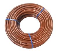 RP RIEGOPRO Micro-tuyau PVC Flexible 3x5 mm pour l'irrigation goutte à goutte - Tuyau d'irrigation en rouleau 25 m ou 100 m - Marron ou Noir (Marron, 100 mètres)