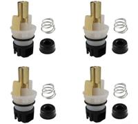 RP25513 Lot de 4 noyaux de valve de rechange pour robinets à deux poignées avec bobines en laiton RP4993 sièges en caoutchouc ressorts de réparation de fuite compatibles avec les modèles standard à