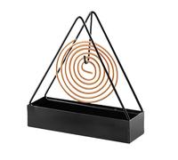 Rpanle Support De Bobine De Moustique, Support Spirale Anti Moustique, Porte Encens Spirale Anti Moustique pour Jardin et Camping,Noir