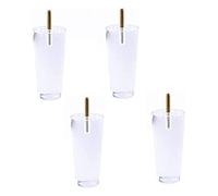 RPXHZLKTM Pieds de Meuble en Acrylique Transparent, Clear Acrylic Furniture Legs Pack of 4 M8 Replacement Feet Multiple Heights 8-30 cm(30cm)
