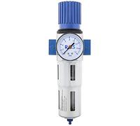 RQS Filtre à air comprimé - Séparateur Deau à Air Comprimé - Filtre avec réducteur - manomètre - MINI 1/2 - séparateur d'eau - élimination de l'eau