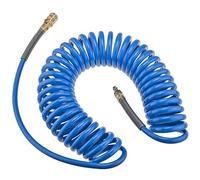 RQS tuyau pneumatique en spirale - longueur 9m - diamètre intérieur 8mm - diamètre extérieur 12mm - Pour compresseur - En polyuréthane