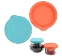 RR60 lot de 2 couvercles en silicone pour Weck Jars, pour modèles 755, 080, 760, 975, 905, 762, 763, 764, 766, 995, 902, sans BPA, allant au lave-vaisselle et au micro-ondes