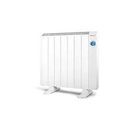 Orbegozo RRE 1310 Radiateur à économie d'énergie, 7 éléments chauffants, écran numérique LCD, télécommande, programmable, 1300 W, 1 litre, 44 dB, aluminium, blanc