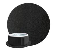 Rrlihjgu 370 Cm Épais Imperméable Et Gonflable pour Spa,Antidérapant Absorbant Grand Format Rond,Tapis Gonflable pour Spa, Absorbant Et Portable Piscines, Barbecue Terrasses