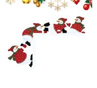 Rrlihjgu Décoration de Noël pour coin de porte | Sculpture murale en bois | Décoration à suspendre pour porte de Noël - pour télévision Cheminée, maison, salon, chambre, armoire, fête