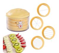 Rrlihjgu Découpe-Oeufs Dur - 4 en 1 Trancheur de Fraises | Manuel Pour Préparer Salades Légumes Fromage Pommes de Terre Oignons Maison