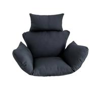 RRYPBOVG Coussin De Fauteuil Suspendu Coussin de Chaise en Forme d'œuf, hamac, balançoire Douce avec Appui-tête, Panier, Coussin de siège for Porche de Camping(Black)