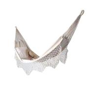 RRYPBOVG Hamac D'extérieur Double hamac tissé à Franges, en Toile, Grande balançoire Suspendue, Chaise de lit, for Plage, Cour, Chambre à Coucher, Patio, Porche(Color-W)