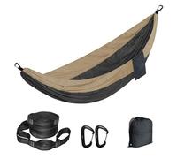 RRYPBOVG Hamac D'extérieur Hamac Parachute en Nylon de Couleur Unie, mobilier d'extérieur Portable for Camping Survie Jardin balançoire Loisirs Voyage(Dark Grey 1)