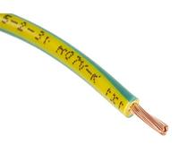 RS PRO Câble monoconducteur 1,5 mm² 100 m Vert/jaune PVC isolé Ø 3,4 mm 27/0,25 mm Rouleau de 100 m